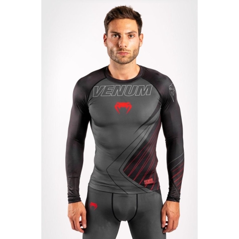 Venum Contender 5.0 Rashguards L/S Zwart Rood L