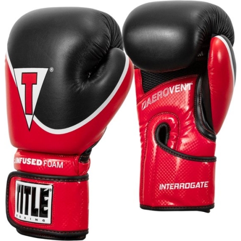 Title Bokshandschoenen Infused-Foam Interrogate Zwart/Zilver 12oz