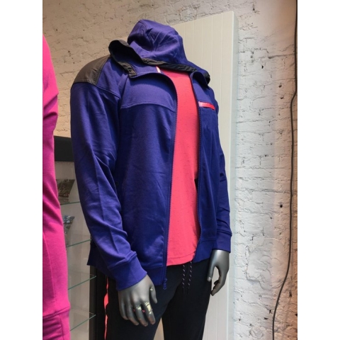 Under Armour RIVAL Terry AMP FZ HD-BLU - Maat XXL