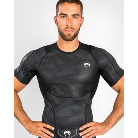 Venum Electron 3.0 Rash Guard Compressie Shirt S/S Zwart maat XXL