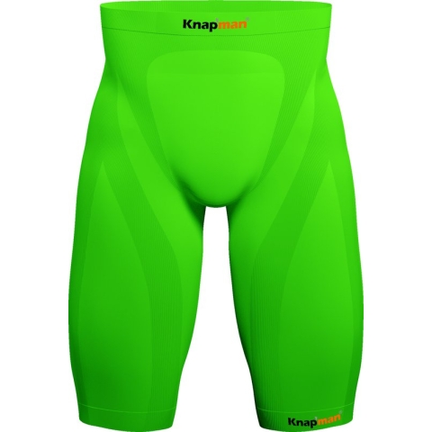 Knapman Zoned Compression Short 45% Fel Groen | Compressiebroek (Liesbroek) voor Heren | Maat XS