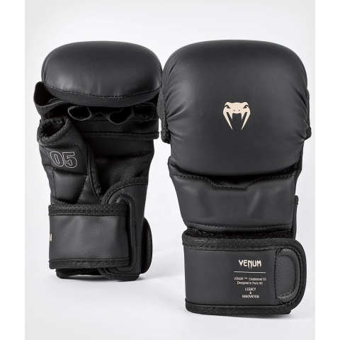 Venum Impact Evo Sparring MMA Gloves - Black - L/XL
