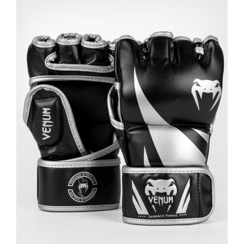 VENUM CHALLENGER 2.0 MMA GLOVES - BLACK/SILVER - MAAT S