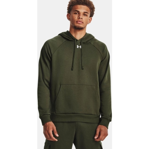 Under Armour Rival Fleece Herenhoodie Marine OD Green Maat XS