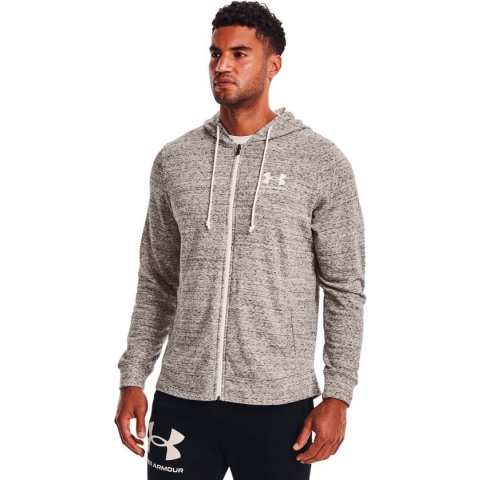 Under Armour Rival Terry Lc Sweatshirt Met Volledige Rits Grijs 2XL Man