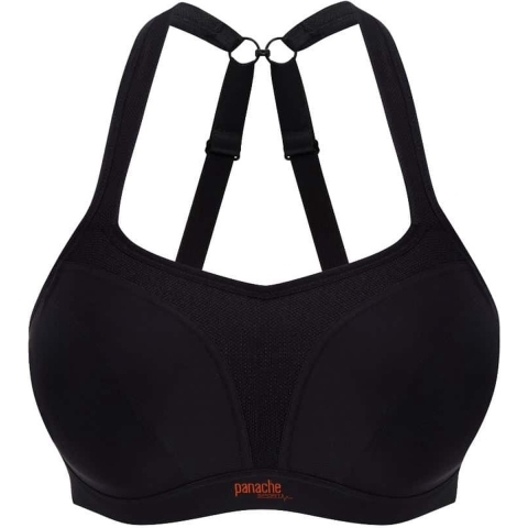 Panache - sport bh met beugel - Zwart - 70G