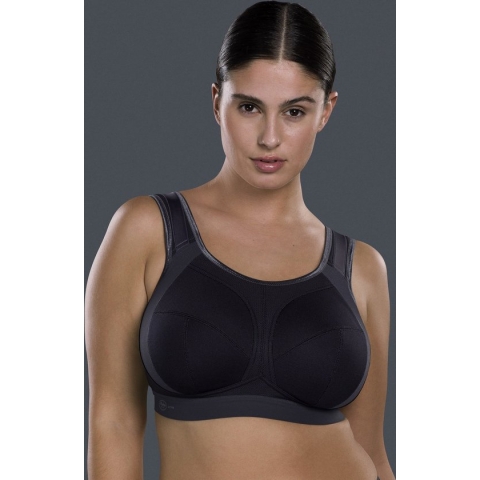 Anita Active Extreme Control Plus Sport Bh 5567 445 Zwart/Antraciet - maat EU 110F / FR 125F