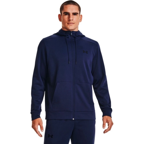Under armour Armour Fleece Sweatshirt Met Volledige Rits Midnight Navy / Black - L - Heren
