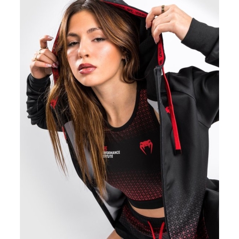 UFC Venum Performance Institute Hoodie Dames Zwart Rood maat M