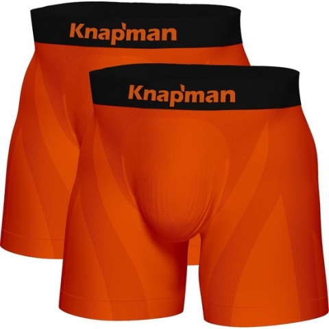 Knapman Ultimate Comfort Boxershorts Twopack | Oranje | Maat M