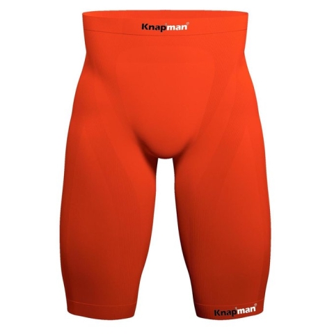 Knapman Zoned Compression Short 45% Oranje | Compressiebroek (Liesbroek) voor Heren | Maat L