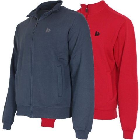 2 Pack Donnay sweater zonder capuchon - Sporttrui - Heren - Maat XL - Navy&Berry red (294)