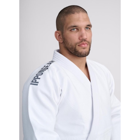 Ippon Gear Fighter 2 witte jas slimfit (Maat: 180)