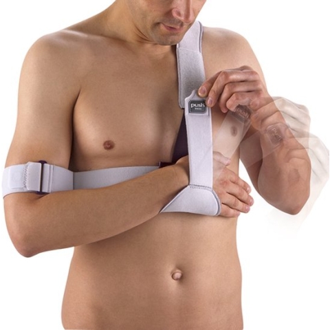 Push Med Schouderbrace Plus - Grijs - Rechts - Maat 1