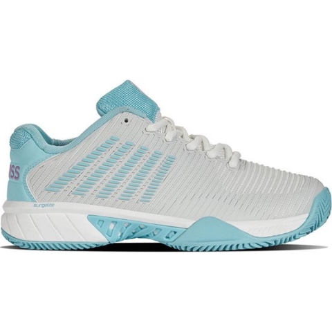 K-Swiss Hypercourt Express 2 Clay Dames - Sportschoenen - Tennis - Smashcourt - White/Blue