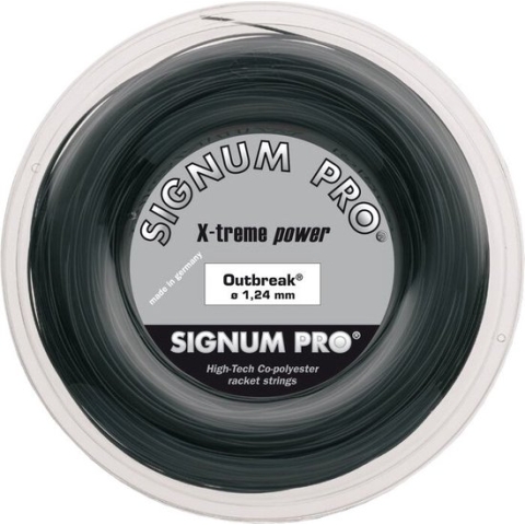 Signum Pro Outbreak Tennissnaren - Zwart 1.24 mm. 200 m.