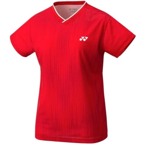 Yonex Sportshirt Crew Neck Dames Polyester Rood Mt M