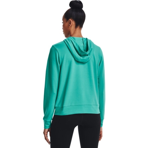 Under Armour Rival Terry Full Zip Hoody - Sporttruien - groen - Vrouwen