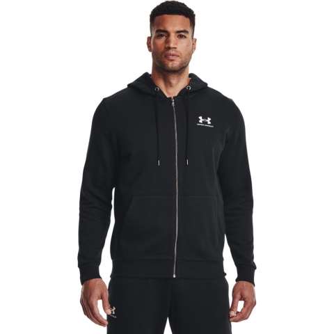 Under Armour Essential Fleece Full Zip Hoody - Sporttruien - zwart - Mannen