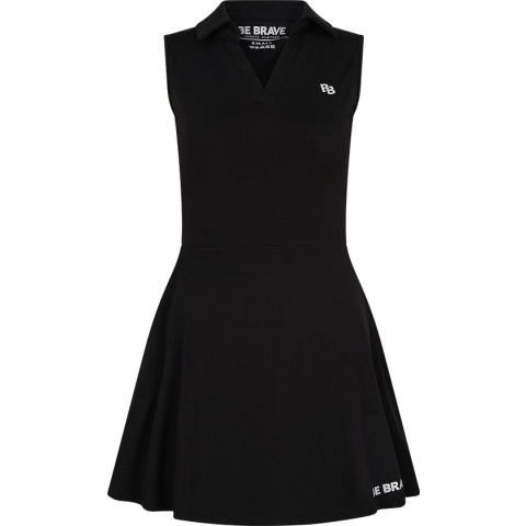 BB - Tennisjurk – Collardress – XL – Zwart – Inclusief short en zakken