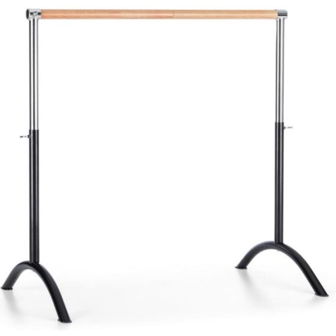 Bar Lerina balletstang barre mobiel 110x113 cm in hoogte verstelbaar - zwart staal
