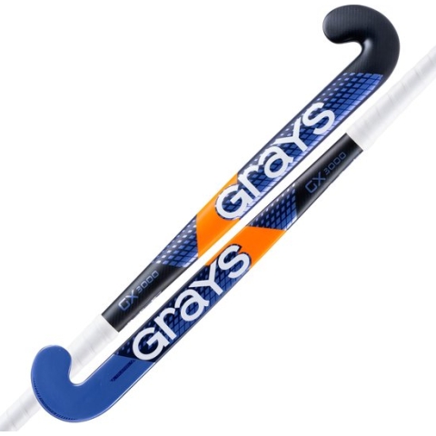 Grays composiet hockeystick GX3000 Ultrabow Jun Stk Zwart / Ultra Violet - maat 35.0
