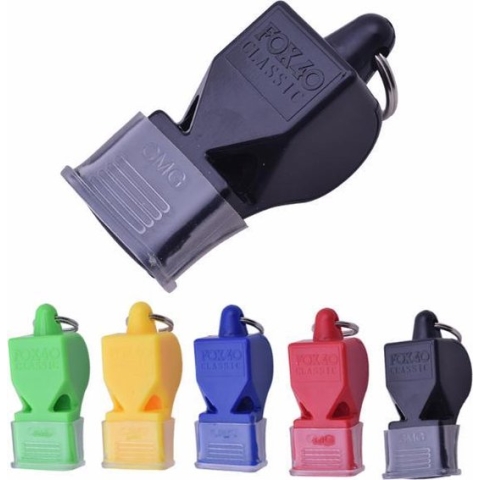 Scheidsrechters fluit - Classic Model Fox - 10 Stuks - Multi Color