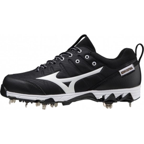 Mizuno - MLB - Honkbal - Softbal - 9-Spike - Swift 7 - Softbal Schoenen - Metalen Spikes - Zwart - US 10.5
