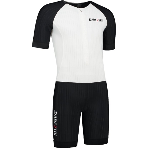 Dames Aero tri-suit wit-zwart-L