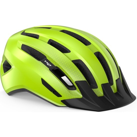 MET Downtown MIPS Fietshelm - Trekking - Maat M/L - Fluo Yellow Glossy