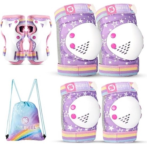 kniebeschermers - beschermingsset \ jongens en meisjes, voor skateboarden, rolschaatsen, fietsen, sport S
