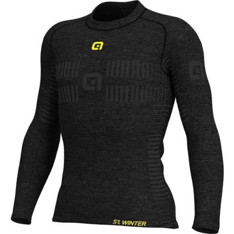 Ale Base Layer Lange Mouwen Wool - Grijs - L/XL - Valt klein