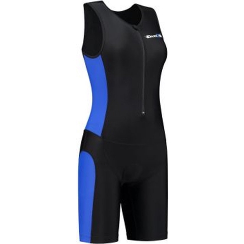 Dames tri-suit zwart-blauw XS