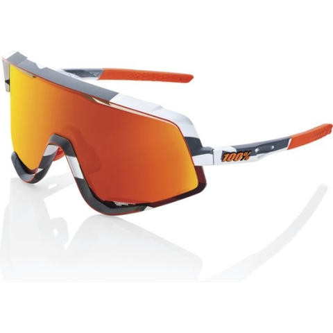 100% Glendale - Soft Tact Grey Camo - HiPER Red Multilayer Lens