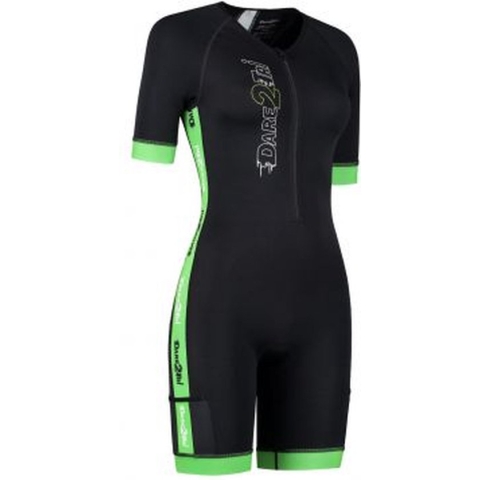 Coldmax SS tri-suit dames zwart-groen XS