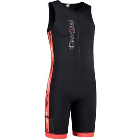 Heren coldmax tri-suit zwart-rood XS