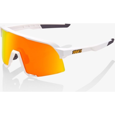 100% S3® Soft Tact White HiPER® Red Multilayer Mirror Lens + Clear Lens Included - WHITE -