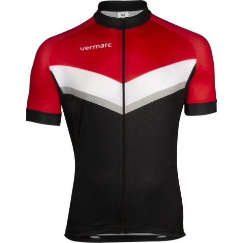 Vermarc Sports Fietsshirt Vermarc Puntino Spl Trui Km Lr Zwart/Rood - Maat: 3XL, Kleur: Rood