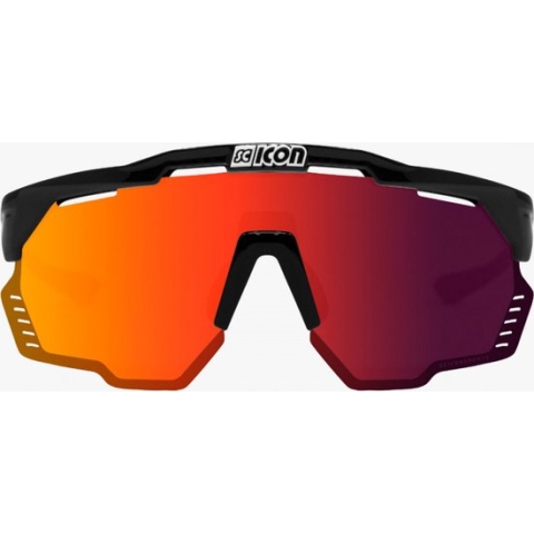 Scicon - Fietsbril – Aeroshade Kunken - Black Gloss - Multimirror Lens Rood