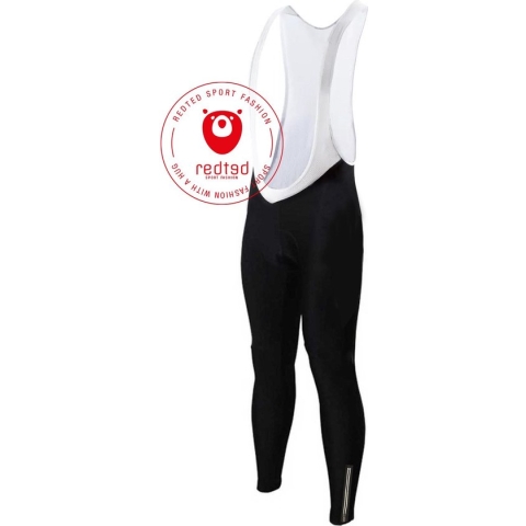 Lange Wielerbroek (fleece) Zwart- REDTED (M)
