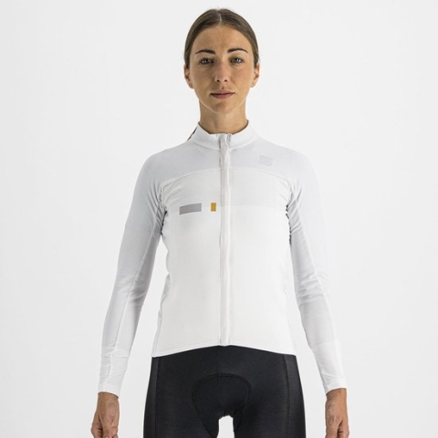 Sportful Fietsshirt lange mouwen dames Wit - BODYFIT PRO W THERMAL JERSEY WHITE - XL