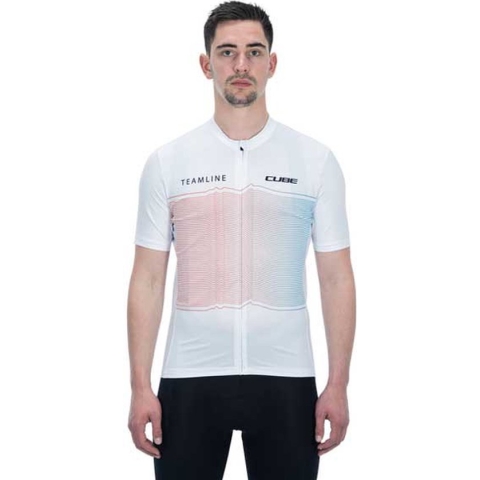 Cube Teamline Cmpt Jersey Met Korte Mouwen Wit XL Man