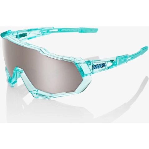 100% Speedtrap - Polished Translucent Mint - HiPER Silver Mirror Lens