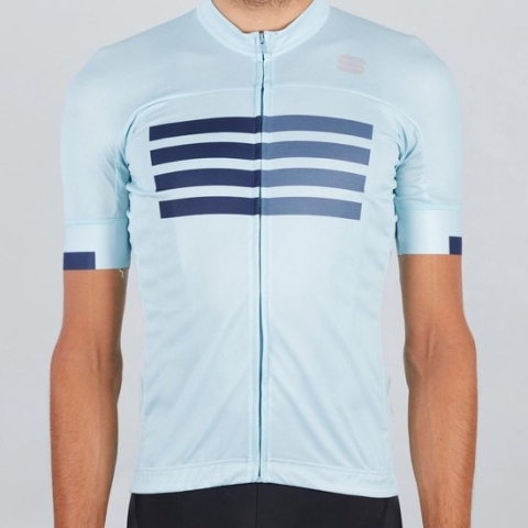 Sportful Fietsshirt korte mouwen Heren Blauw  - WIRE JERSEY BLUE SKY BLUE BLUE SEA - 2XL