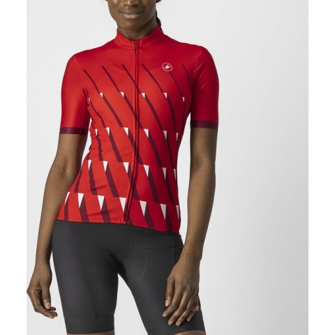 Castelli PENDIO Fietsshirt Blush/Dark Gray-White - Vrouwen - maat XL