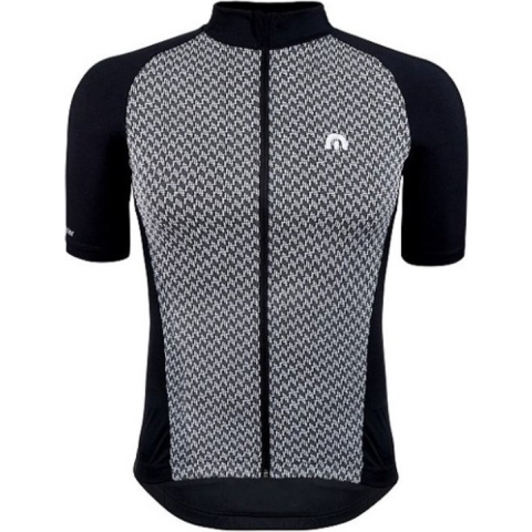 Megmeister Jersey Houndstooth Black-L