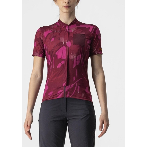 Castelli UNLTD SENTIERO Fietsshirt Barbaresco Red - Vrouwen - maat M