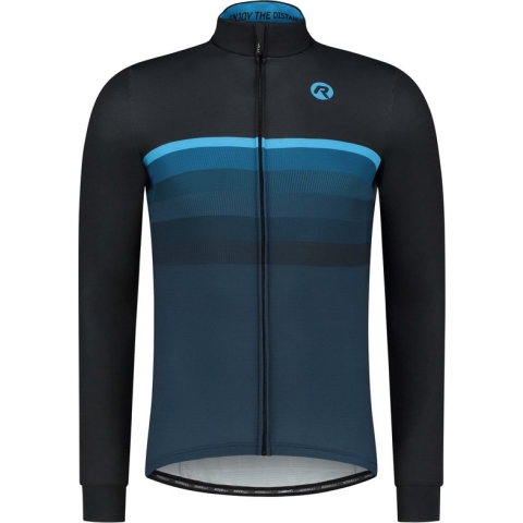 Rogelli Hero ll Fietsshirt Lange Mouwen - Wielershirt Heren - Race fit - Black, Blue - Maat 2XL