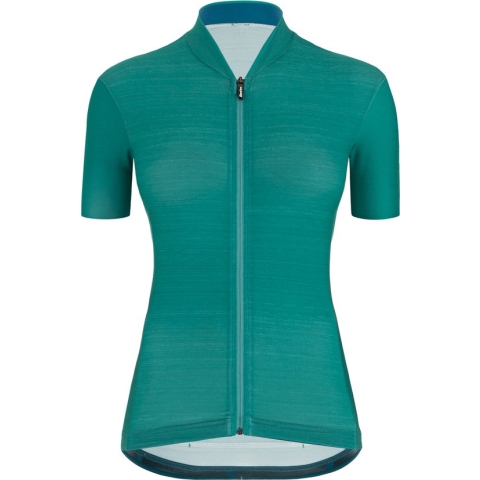 Santini Fietsshirt Korte mouwen Petrol Dames - Colore S/S Jersey For Women Petrol Green - M