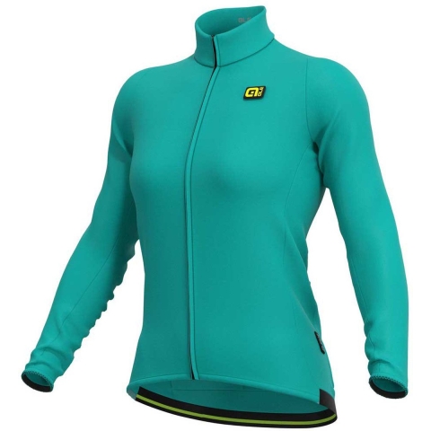 Ale Dames Fietsshirt Lange Mouwen R-EV1 Warm Race - Groen - M - Valt klein